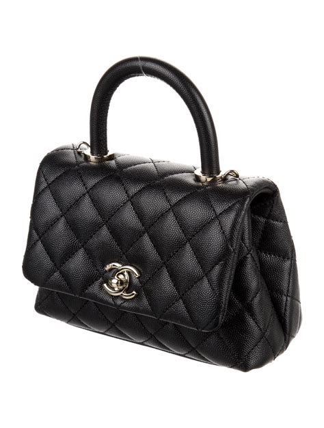 chanel coco bag handle mini|Chanel mini coco handle price.